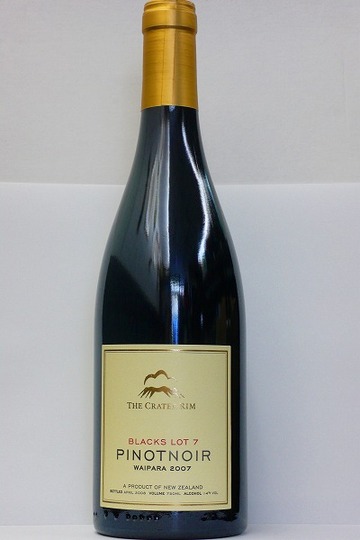 The Crater Rim Pinot Noir Blacks Lot 7 (ｻﾞ ｸﾘｴｰﾀｰ ﾘﾑ ﾋﾟﾉ･ﾉﾜｰﾙ)