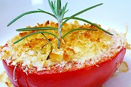 トマトとスプリンツチーズのオーブン焼き （Oven baked Tomato）