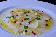 天然鯛のカルパッチョ (Carpaccio)